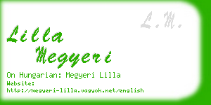 lilla megyeri business card